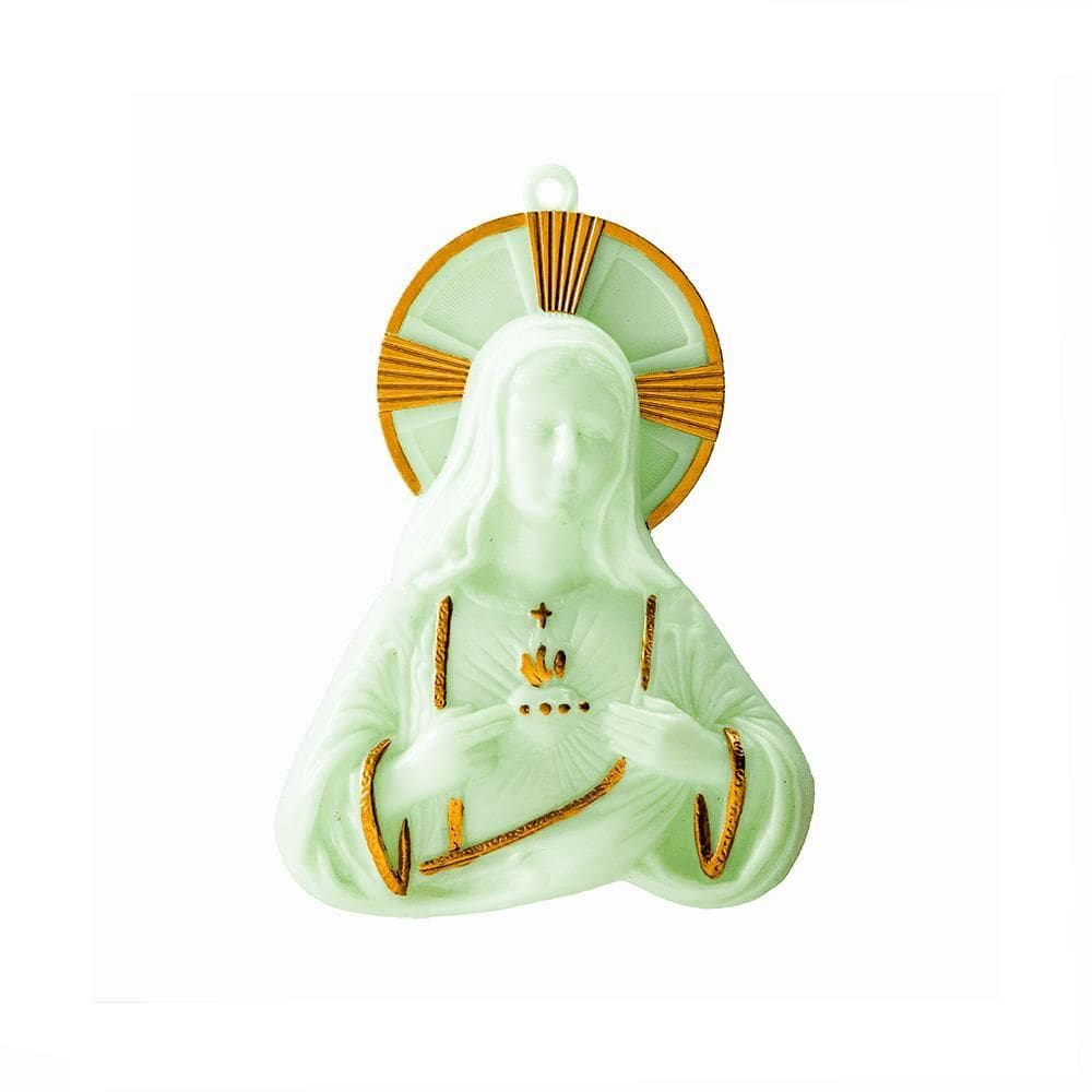 Imagem Sagrado Coração De Maria Para Parede Fosforescente