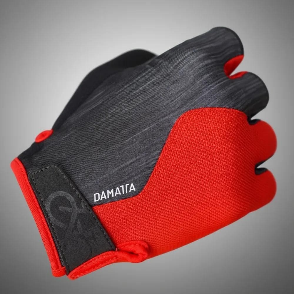 Luvas Ciclismo Flames Gel Dedo Curto - Vermelho Vermelho M