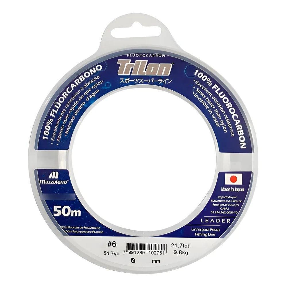 Linha De Pesca 100% Fluocarbon Leader Trilon 50 Metros Cor T