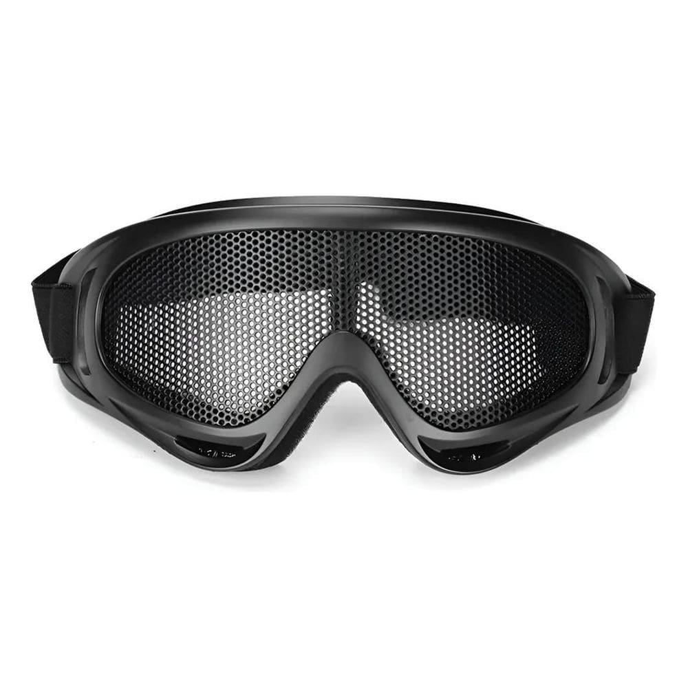 Óculos De Tela Em Metal Grande Cor Pret