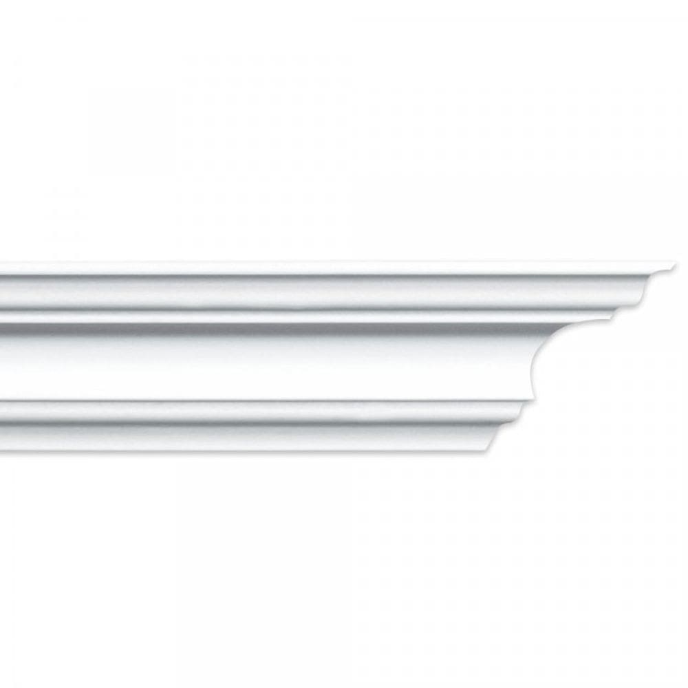 Kit 180M Linear Roda Teto Perfil de Poliestireno K60 Branco