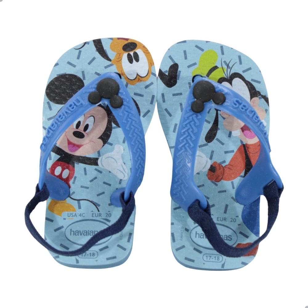 Chinelo bb Havaianas Baby Disney Classics Azul