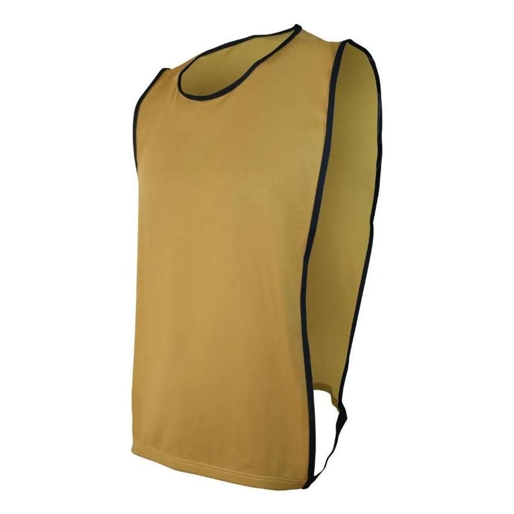Kit Com 5 Coletes Futebol/Futsal Com Helan Dourado
