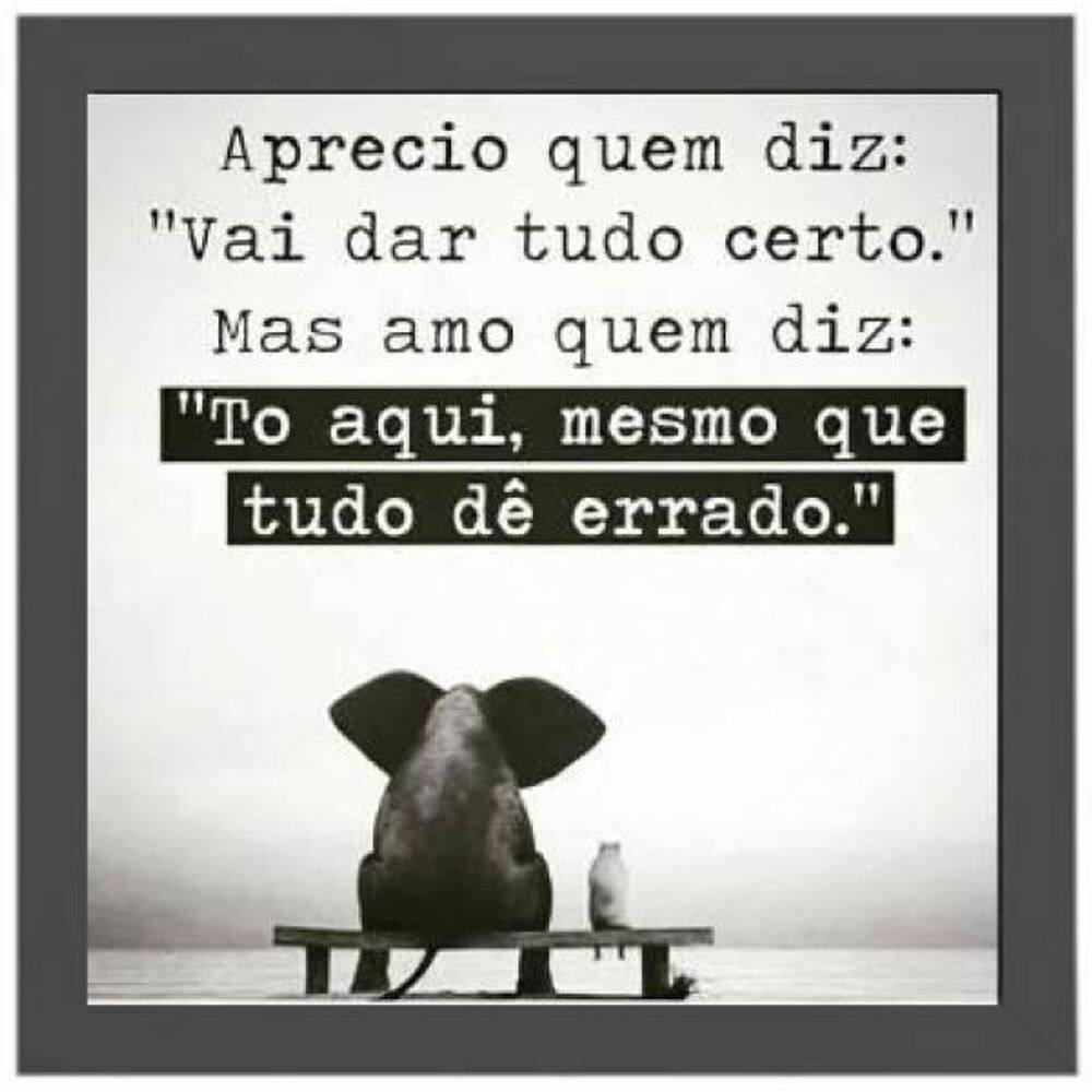 Quadro Quadrado Conte Comigo Sempre 20X20Cm