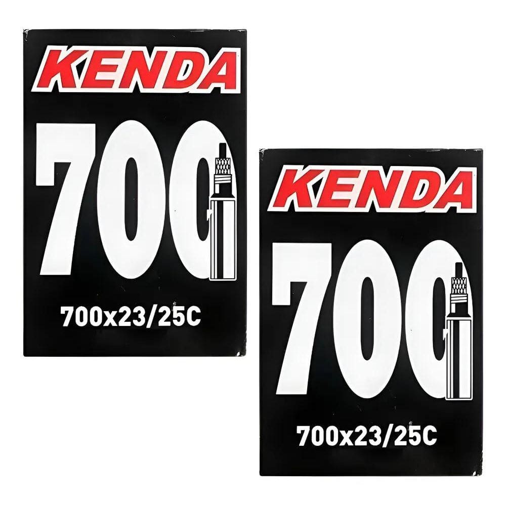 Par Câmara Ar Speed Kenda 700X23/25 Valvula Presta 48Mm Pres