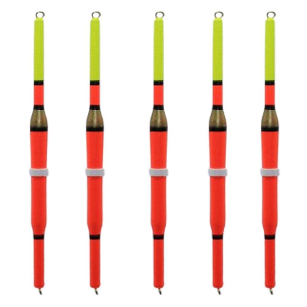 5 Boia Palito Madeira Pesca Pena 12Cm Piau Tilapia Lambari