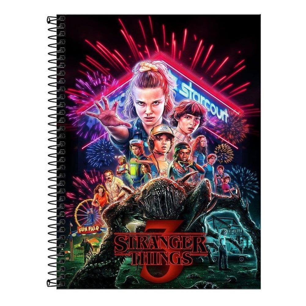 Caderno 10 Materias Stranger Things 160 Folhas