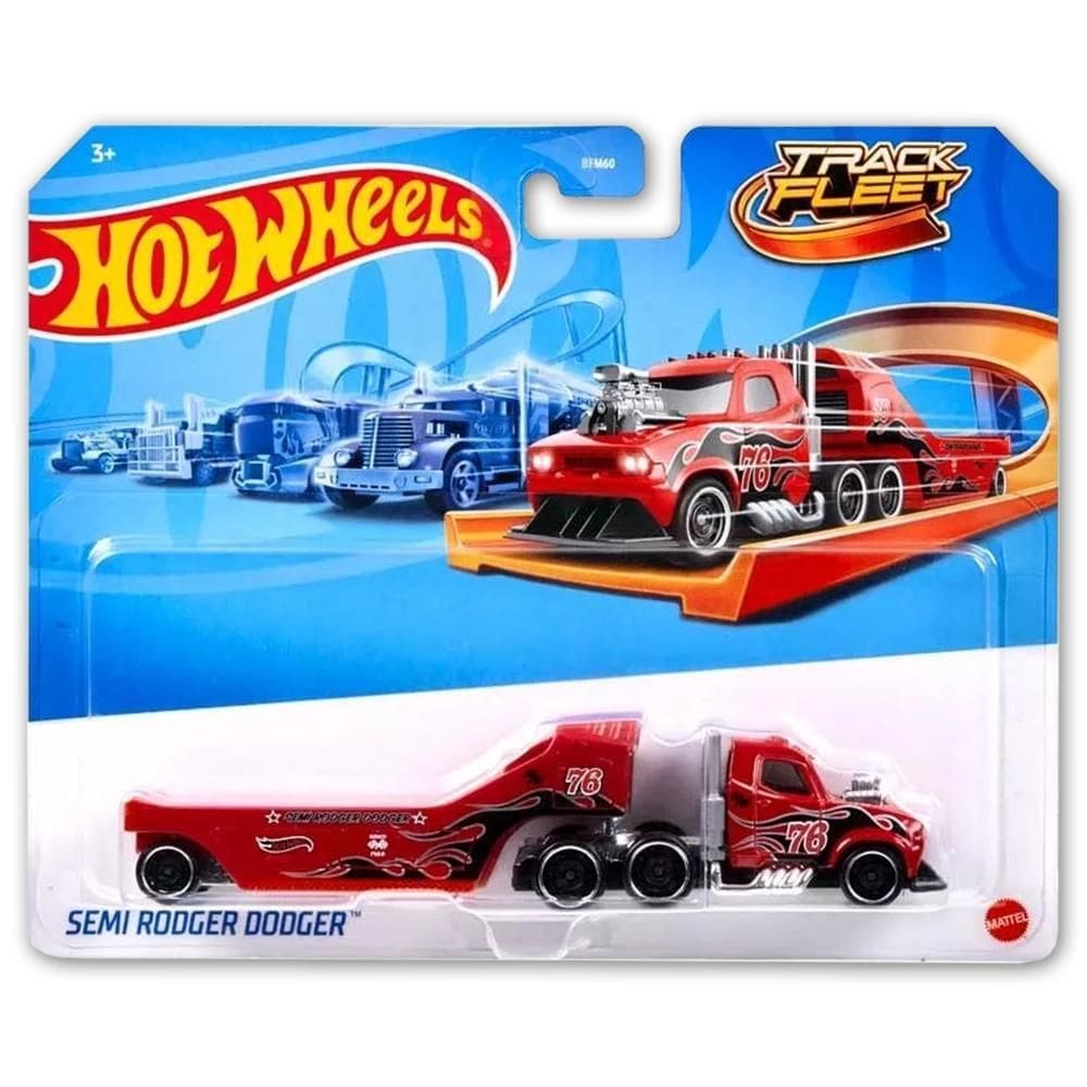Caminhão Carrinho Hot Wheels Track Fleet Stars Mattel 1/64 S