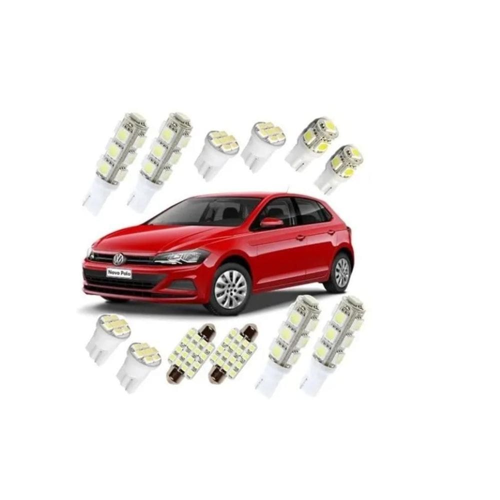 Novo Polo Kit Lampadas Led 2017 2018 Pingo Teto Ré