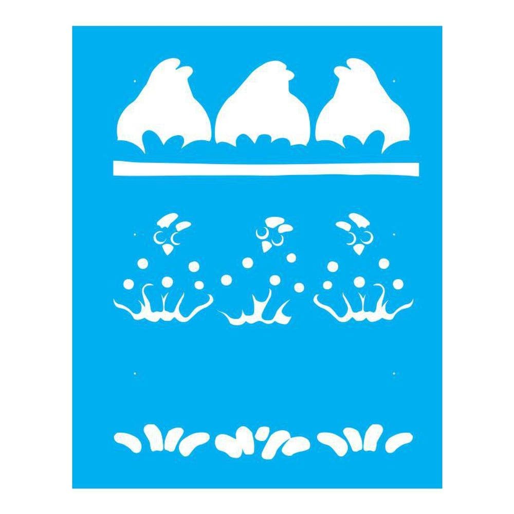 Stencil Tamako Galinhas - 20X25Cm - Ref 9445