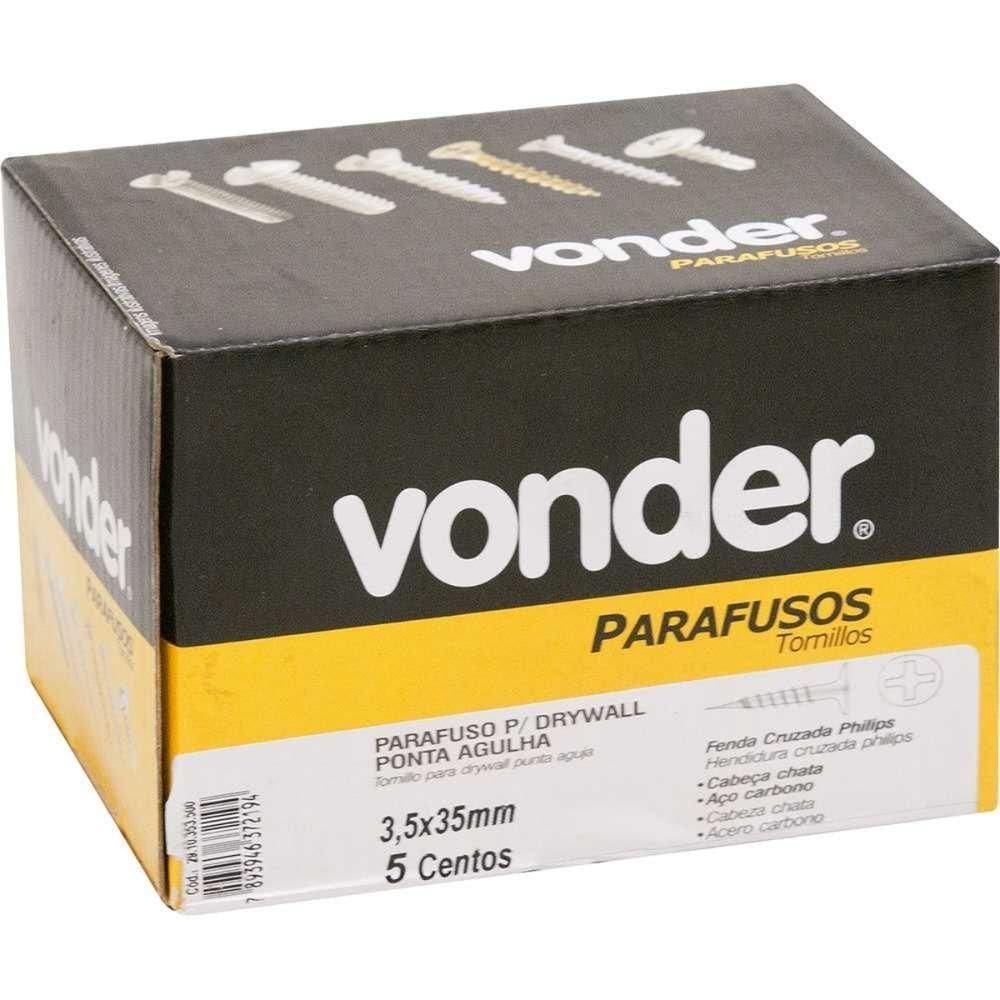 Parafuso Drywall 3,5 X 35 Ch/ph 500 Peças Vonder
