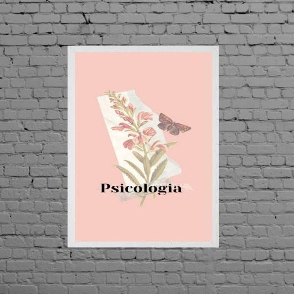 Quadro Decorativo Psicologia Feminino 24X18Cm