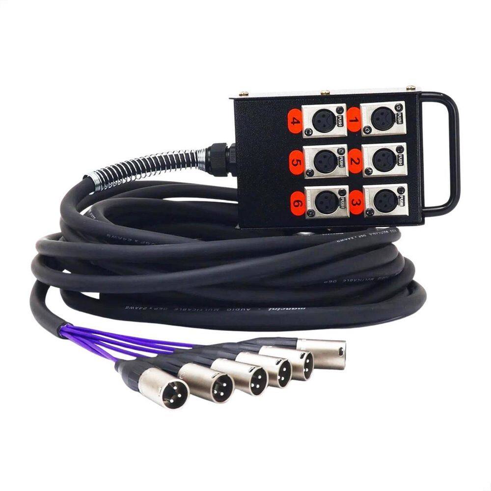 Medusa 6 Vias Montada Conectores Amphenol - 13 Metros