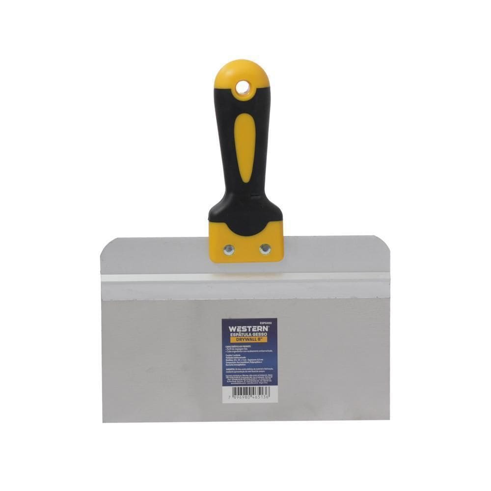 Espátula Aplicação De Gesso Em Drywall 8 Western Cod Espg002