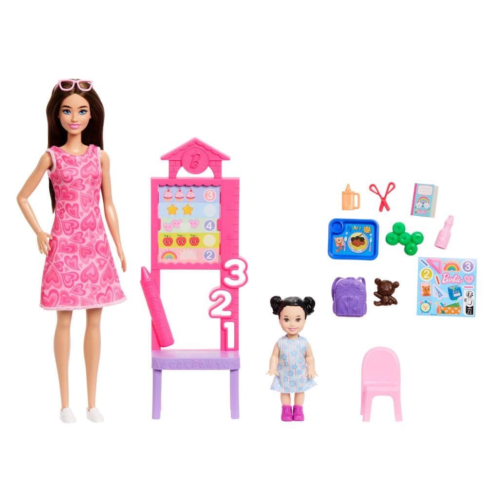 Conjunto Barbie Carreiras Professora com Boneca Fashion e Acessórios
