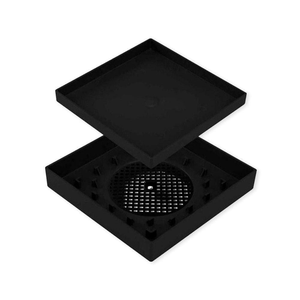 Ralo 10x10 Oculto Seca Piso-porcelanato Inteligente Preto