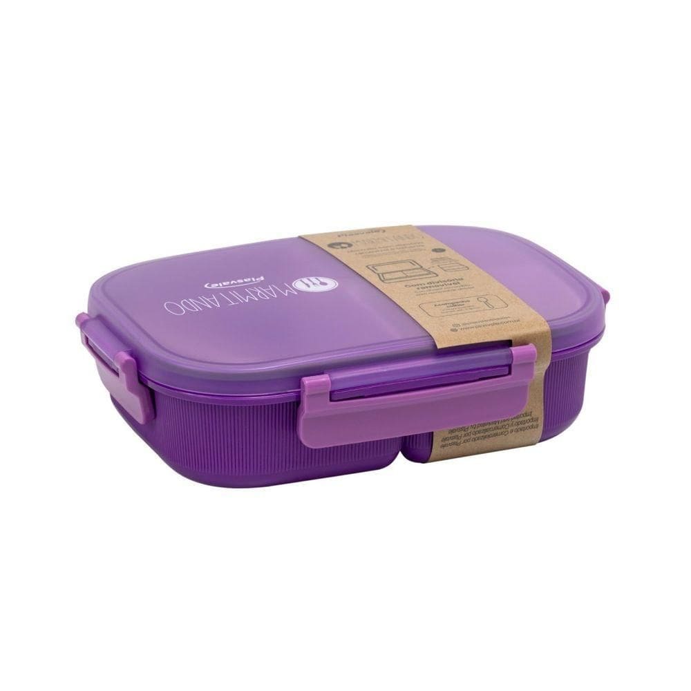 Marmita Com Divisória Removível 1l Lilás