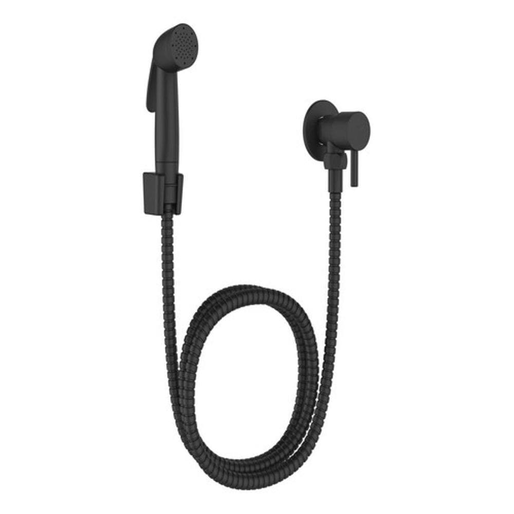 Ducha Jato Higienica Preta De Metal 1,2M Jiwi