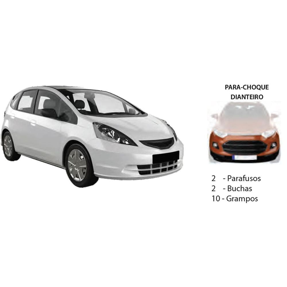 Kit Presilha Parachoque Dianteiro Fit 2004 A 2008