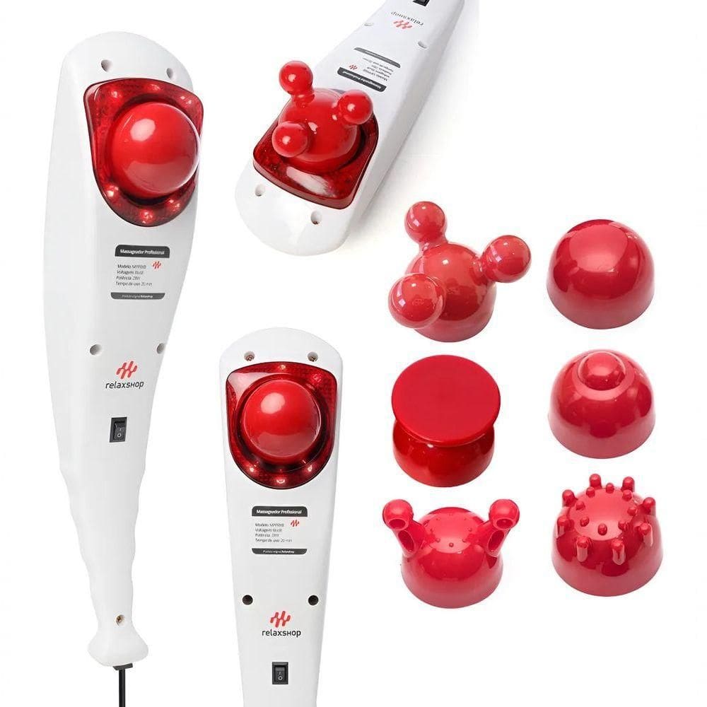 Massageador Manual Infravermelho Vibratório Percussão 220V