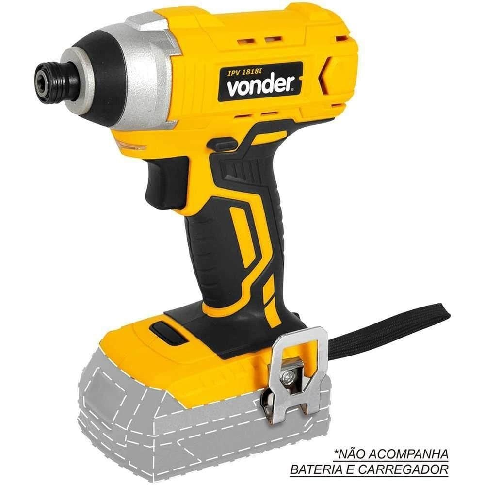 Parafusadeira Impacto, Bateria Intercambiável 18 V (não Acompanha), Mandril 1/4, Ipv 1818i Vonder Ostenvonder