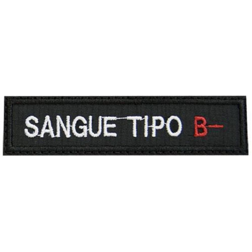Patch Bordado Tipo Sanguíneo B- Comfecho De Contato