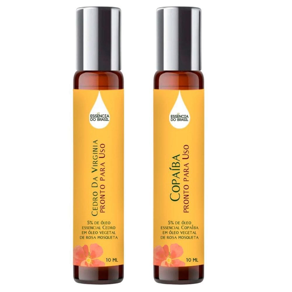 Óleos Essenciais Prontos Cedro E Copaíba Roll On 10Ml