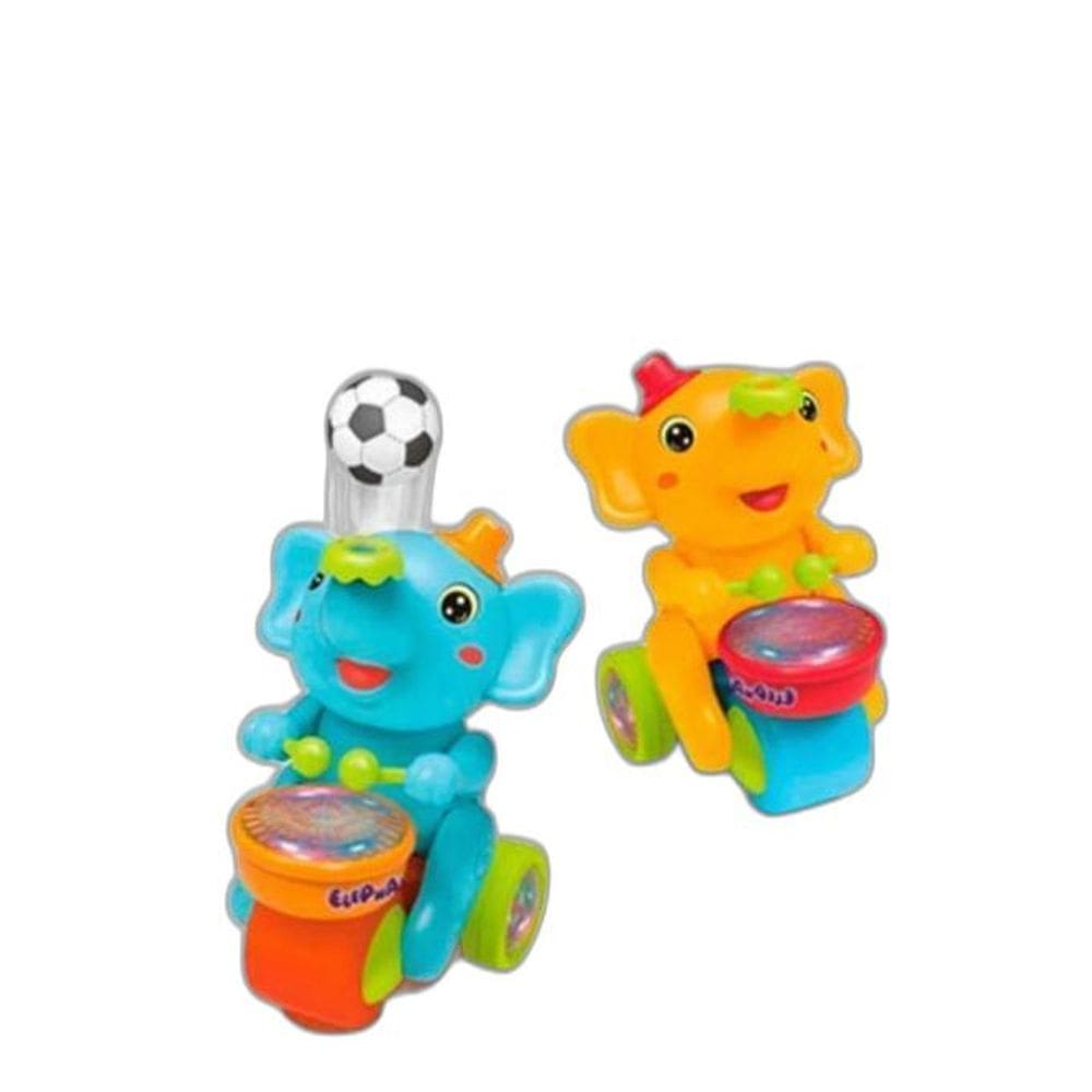 Elefantinho Equilibrista Luzes Led E Música Diversão