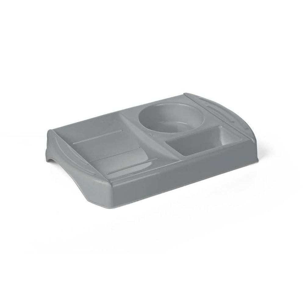 Porta Sabão Plasvale Cinza