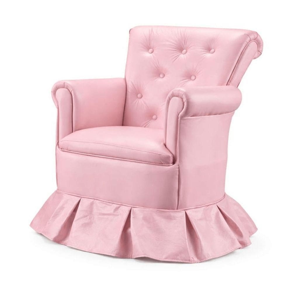 Cadeira Poltrona Balanço Amentação Confortável Quarto Descanso Sala Leitura Corino Rosa