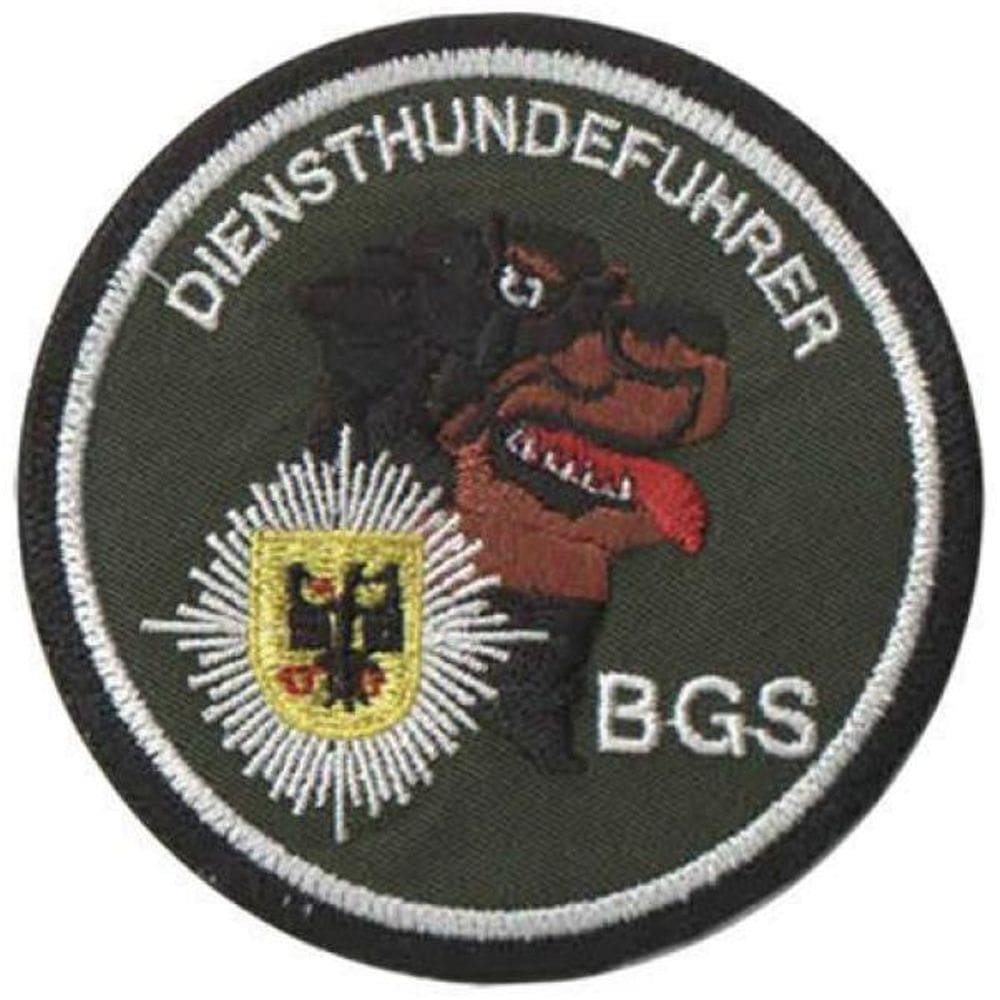 Patch Bordado Diensthundefuhrer Com Fecho De Contato