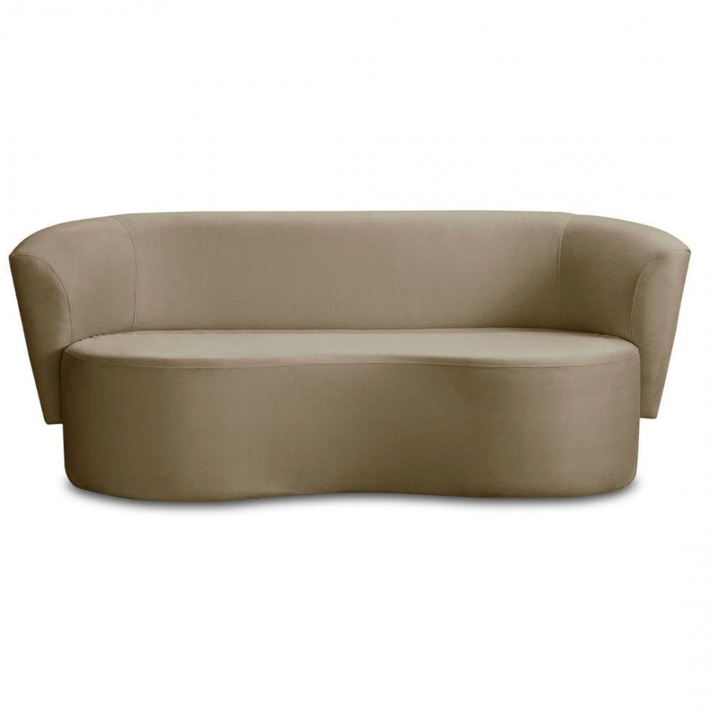 Sofá Orgânico Curvo Living 2 Lugares 160 Star Confort Chocolate