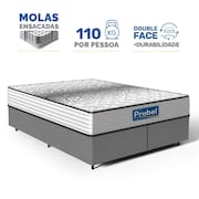 Cama Box com Colchão de Molas Ensacadas Double Face Essence Probel Queen 158cm