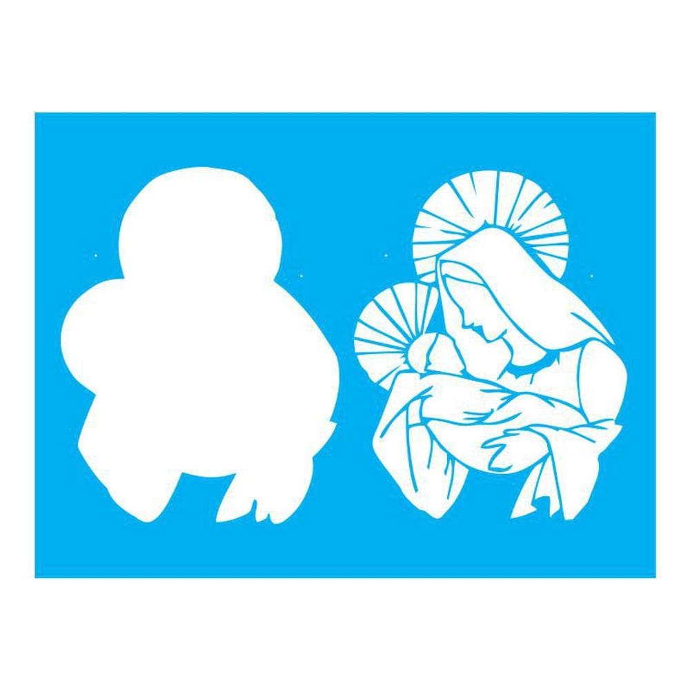 Stencil Tamako Menino Jesus - 15X20Cm - Ref A2039