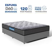 Cama Box com Colchão de Espuma D60 Double Face Guarda Costas Comfort Force Probel Casal 138cm
