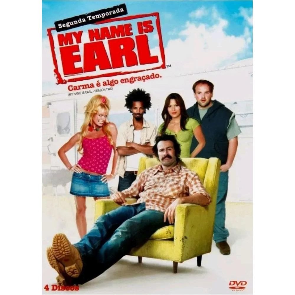 Box Com 4 Dvds - Jason Lee- My Name Is Earl 2ª Temporada