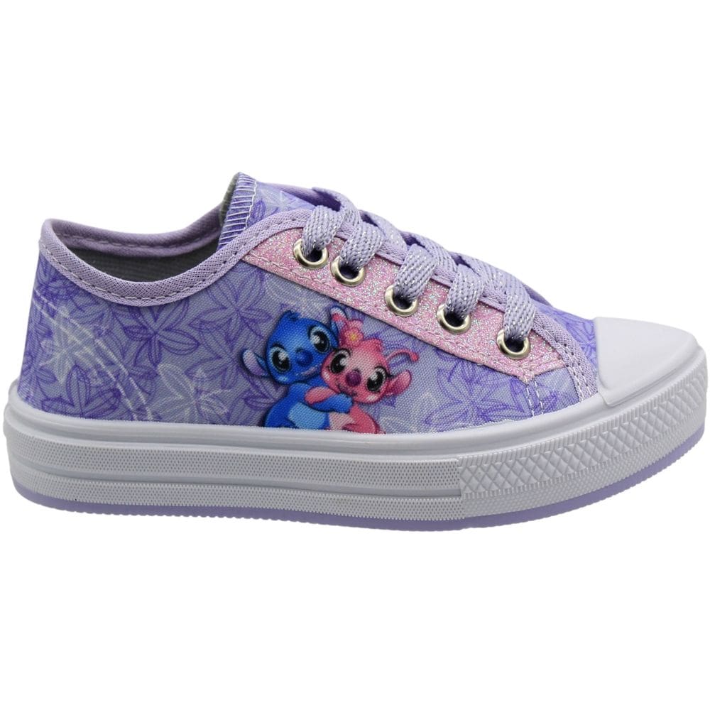 Tênis Casual Infantil Ortobessa Stitch Divertido Menina