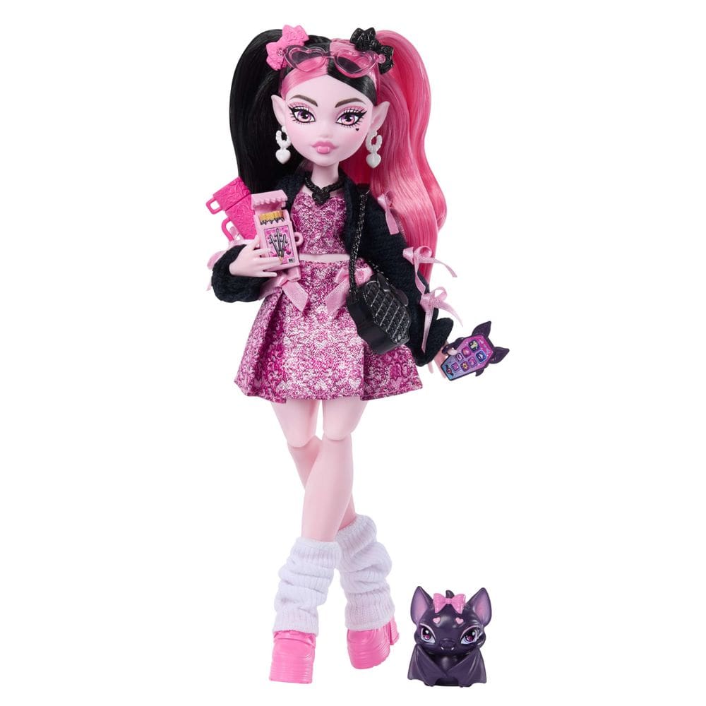 Boneca Monster High Draculaura com Morcego de Estimação Count Fabulous