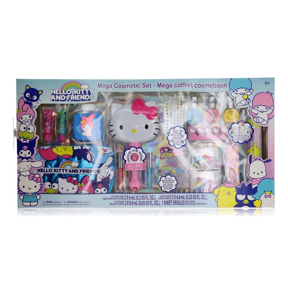 Conjunto de cosméticos Hello Kitty & Friends Mega para crianças