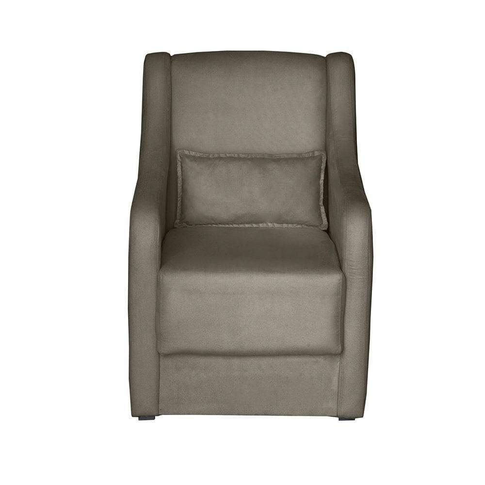 Poltrona Para Amamentação Glamour Com Almofada Capuccino