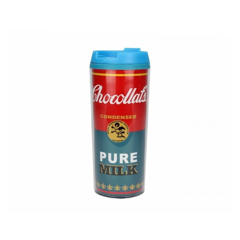 Copo Com Tampa 300Ml Chocollats Pure Milk - Vaca Design