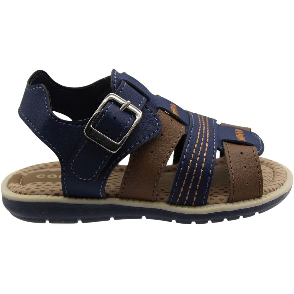 Sandália Rasteira Baby Camin Tiras Macias Fivela Menino