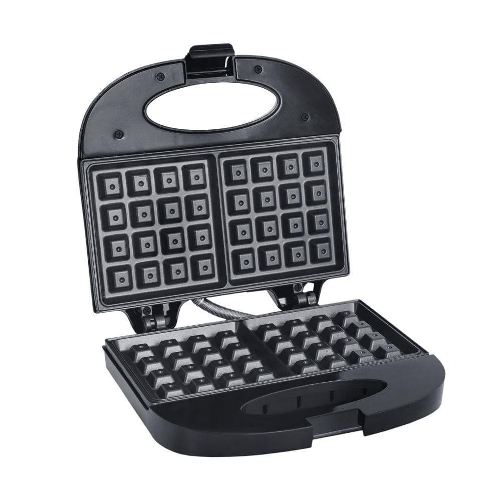 Máquina De Waffle Inox Antiaderente 750w Estilo Liége 220V Com Luz Indicadora E Alça Com Trava