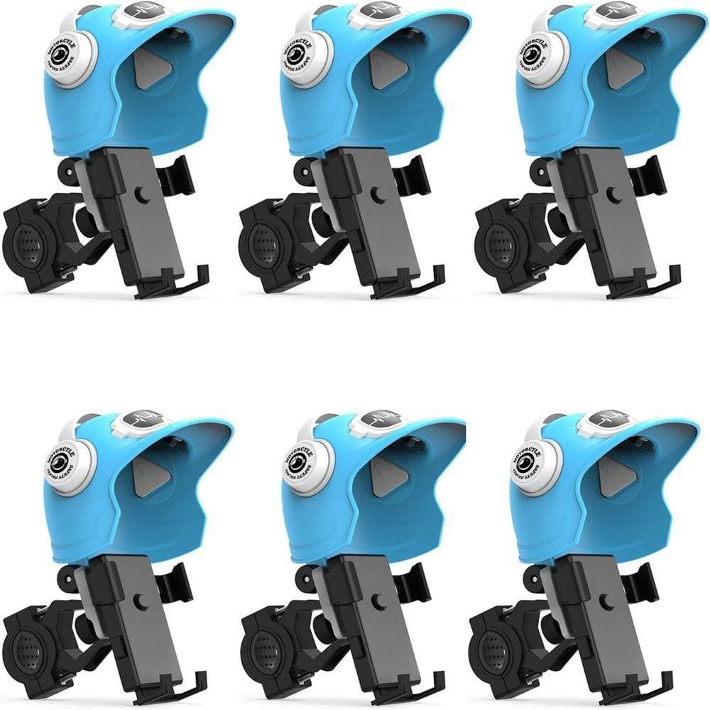 Kit 6 Suportes Celular Gps Moto Bike Anti Reflexo Capacete Motoboy