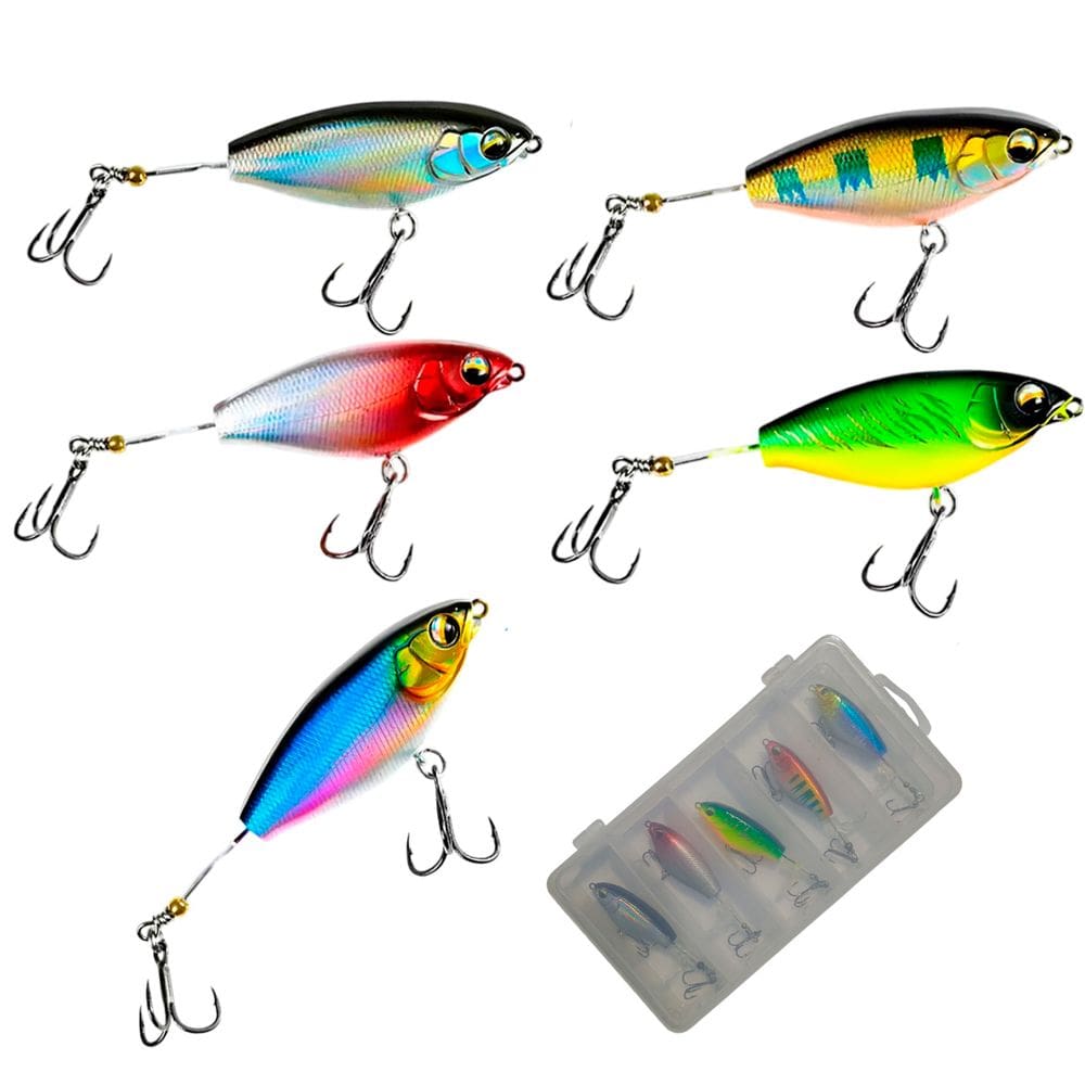 Isca Artificial Pesca 5 Peixes Realista Pescaria Robalo Tucunare Tainha Lambari Siri Mar Açude Rio Lago