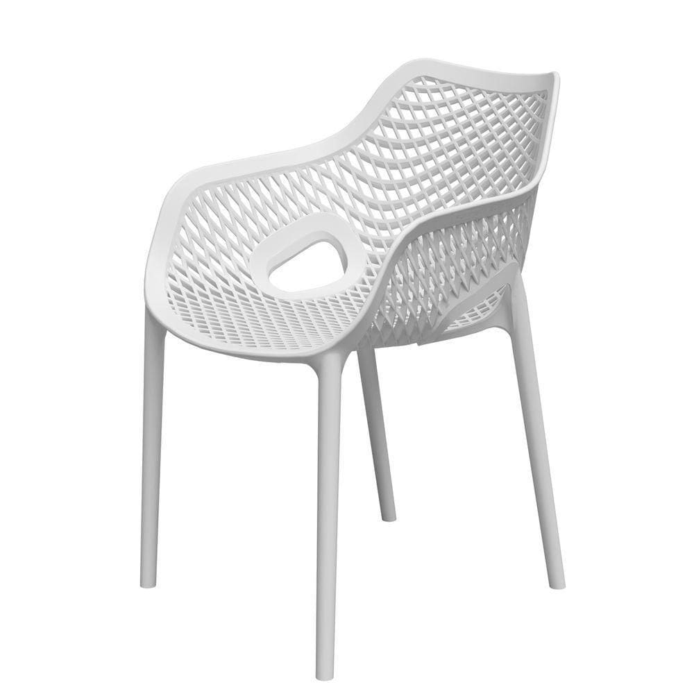 Cadeira Poltrona Jardim-varanda Colmeia Polipropileno – Tk branco