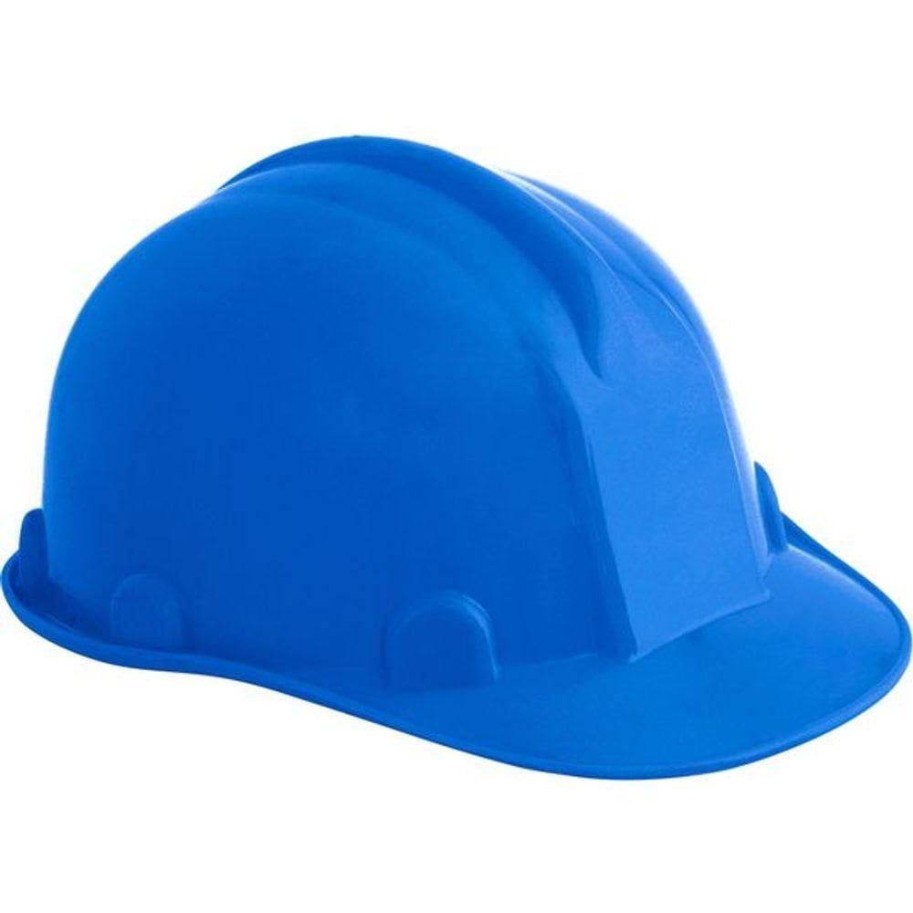 Capacete Aba Frontal Azul Carneira Plastica Vonder