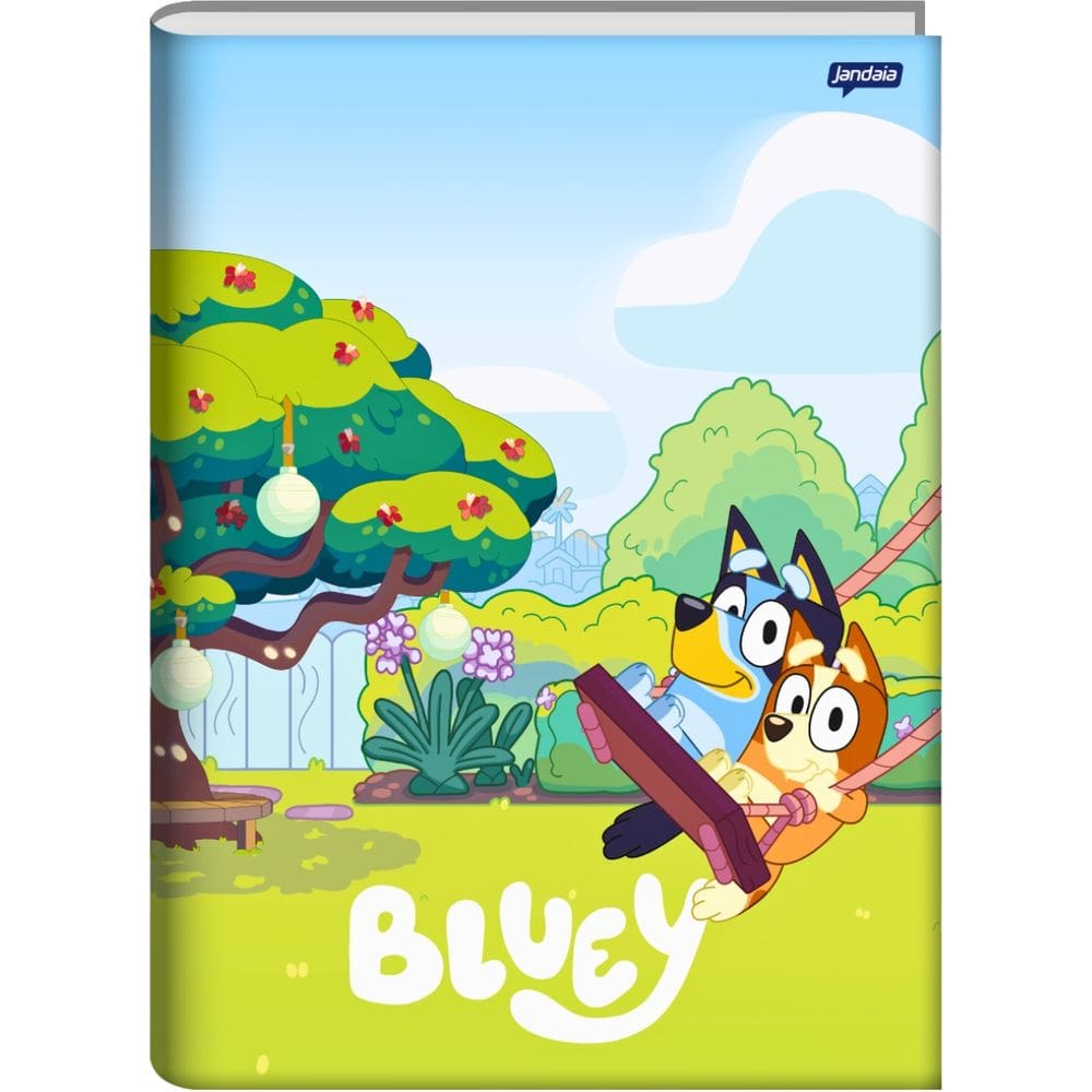 Caderno Brochurao 1/4 Capa Dura Bluey 80 Folhas Jandaia