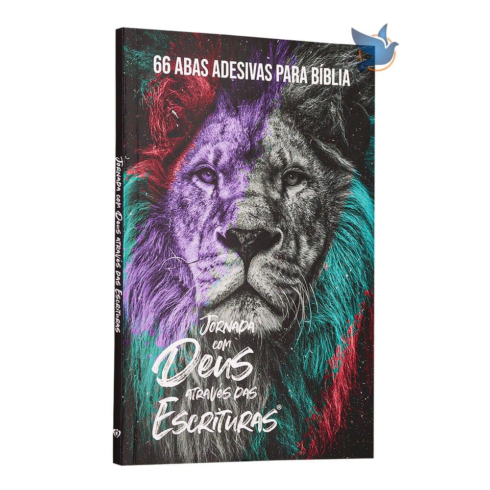 Caderno de Oração - Abas Adesivas para a Bíblia Jornada com Deus Através das Escrituras Leão de Juda