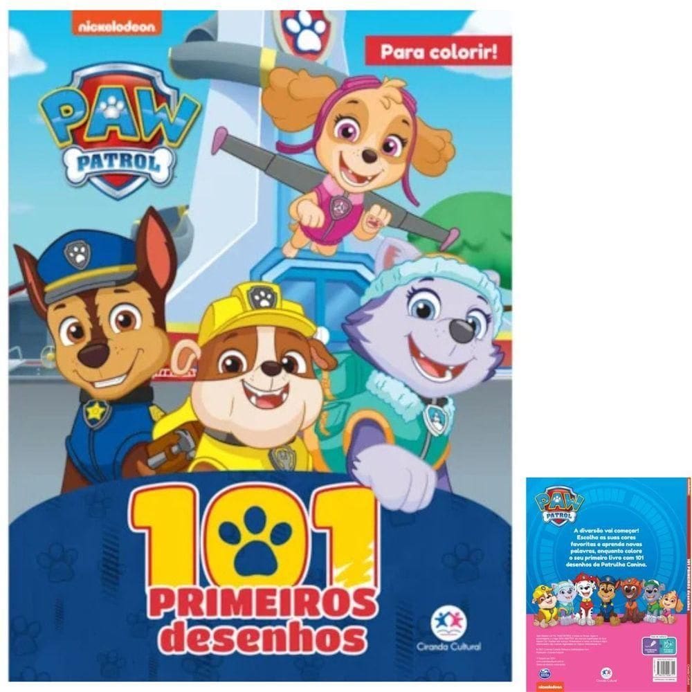 Patrulha Canina - 101 Primeiros Desenhos - Ciranda Cultural
